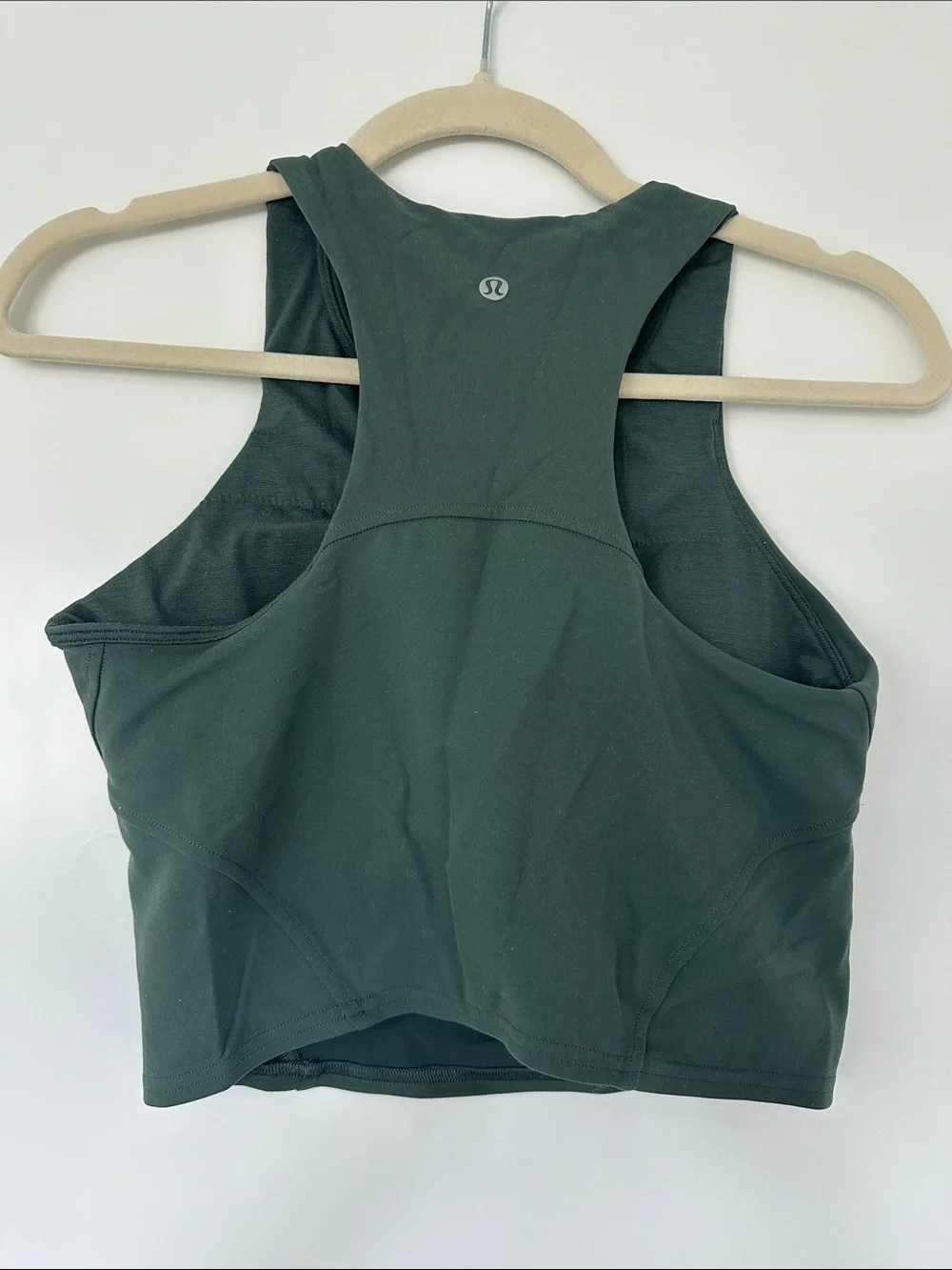 lululemon athletica Deep Green High-Neck Racerback Crop